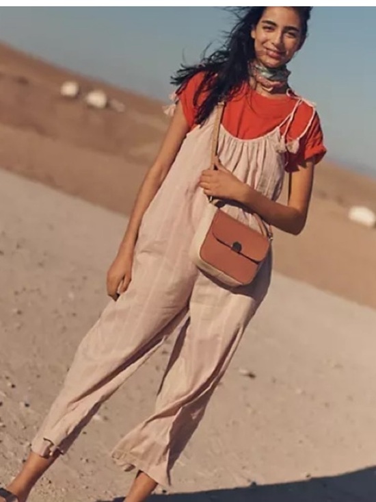 Madewell Pants - Madewell Tie Strap Cotton Jumpsuit